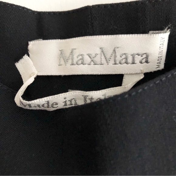Vintage 80s MaxMara Power Suit Navy Wool Pleated Tapered Pants 4 EUC - Picture 11 of 13